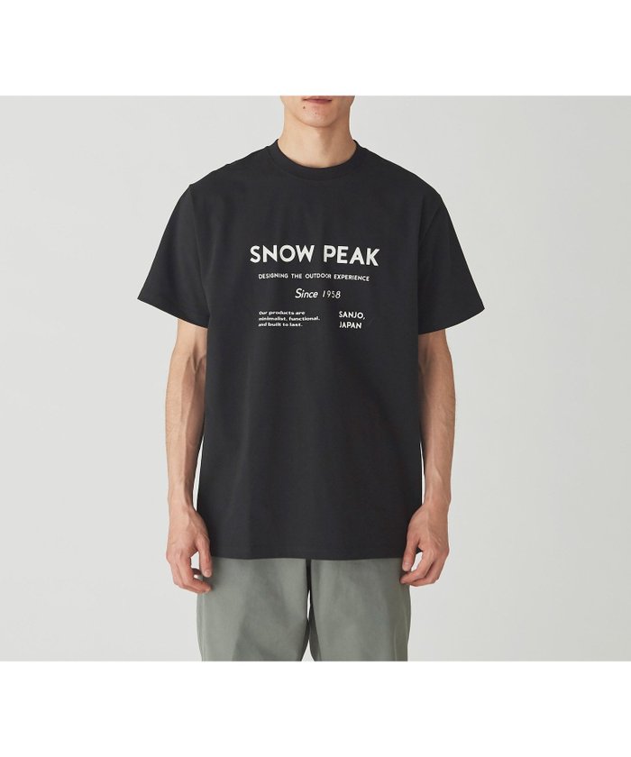 【スノーピーク/SNOW PEAK】のSP Typography T-Shirt インテリア・キッズ・メンズ・レディースファッション・服の通販 founy(ファニー) https://founy.com/ ファッション Fashion レディースファッション WOMEN トップス・カットソー Tops/Tshirt シャツ/ブラウス Shirts/Blouses ロング / Tシャツ T-Shirts フィット Fit 人気 Popularity 半袖 Short Sleeve |ID: prp329100004523398 ipo3291000000031997308