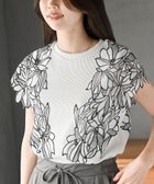 【アールピーエス/rps】のフラワーレース袖リブTシャツ 人気、トレンドファッション・服の通販 founy(ファニー) ファッション Fashion レディースファッション Fashion for Women トップス・カットソー Cut & Sew Tops シャツ・ブラウス・オフィスカジュアル Elegant Blouses & Button-Ups ロングTシャツ・Tシャツ Longline T-Shirts & Tees カットソー Cut and Sewn Top シアー Sheer, See-Through ストレッチ Stretch, Stretchy Fabric フェミニン Feminine, Girly フラワー Flower, Floral レース Lace, Lace Fabric エレガント 上品 Elegant 再入荷 Restock / Back in Stock thumbnail オフホワイト|ID: prp329100004523405 ipo3291000000033492998