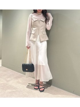 【リリーブラウン/Lily Brown】のビスチェ シアーワンピースセット 人気、トレンドファッション・服の通販 founy(ファニー) ファッション Fashion レディースファッション WOMEN ワンピース Dress インナー Inner シアー Sheer シェイプ Shape シフォン Chiffon ビスチェ Bustier フラワー Flower フロント Front ペプラム Peplum リラックス Relax |ID:prp329100004523411