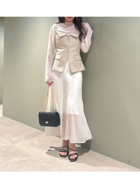 【リリーブラウン/Lily Brown】のビスチェ シアーワンピースセット 人気、トレンドファッション・服の通販 founy(ファニー) 　ファッション　Fashion　レディースファッション　WOMEN　ワンピース　Dress　インナー　Inner　シアー　Sheer　シェイプ　Shape　シフォン　Chiffon　ビスチェ　Bustier　フラワー　Flower　フロント　Front　ペプラム　Peplum　リラックス　Relax　 other-1|ID: prp329100004523411 ipo3291000000031997433