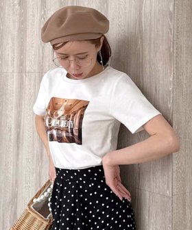 【ロイヤルパーティー/ROYAL PARTY】のル・パルプリントTシャツ 人気、トレンドファッション・服の通販 founy(ファニー) ファッション Fashion レディースファッション WOMEN トップス・カットソー Tops/Tshirt シャツ/ブラウス Shirts/Blouses ロング / Tシャツ T-Shirts おすすめ Recommend コレクション Collection フェミニン Feminine プリント Print 今季 This Season 定番 Standard |ID:prp329100004523414