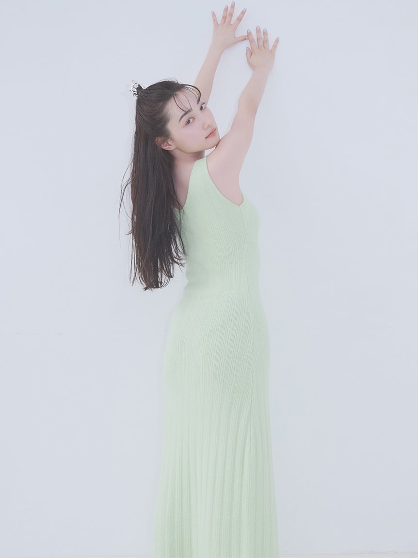 【スナイデル ホーム/SNIDEL HOME】の【ICESUMMER】【接触冷感】タンクワンピース インテリア・キッズ・メンズ・レディースファッション・服の通販 founy(ファニー) 　ファッション　Fashion　レディースファッション　Fashion for Women　ワンピース　Dresses　おすすめ　Recommended / Our Picks　カーディガン　Cardigan, Knitwear　タンク　Tank Top, Sleeveless Top　夏　Summer　春　Spring　S/S・春夏　SS, Spring/Summer, Warm Season　洗える　Machine Washable　LIME[022]|ID: prp329100004523437 ipo3291000000032641719