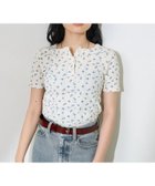 【フリークスストア/FREAK'S STORE】の花柄針抜きフライス ヘンリーTシャツ 25SS オフホワイト|ID: prp329100004523450 ipo3291000000031997737