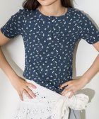 【フリークスストア/FREAK'S STORE】の花柄針抜きフライス ヘンリーTシャツ 25SS ネイビー|ID: prp329100004523450 ipo3291000000031997739