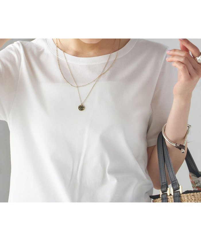 【シップス フォー ウィメン/SHIPS】のギザコットン ベーシック TEE インテリア・キッズ・メンズ・レディースファッション・服の通販 founy(ファニー) https://founy.com/ ファッション Fashion レディースファッション WOMEN インナー Inner カーディガン Cardigan シルケット Mercerization シンプル Simple ジャケット Jacket デコルテ Decolletage デニム Denim フラット Flat ベーシック Basic ボトム Bottom ワイド Wide 2025年 2025 2025春夏・S/S Ss,Spring/Summer,2025 |ID: prp329100004523465 ipo3291000000031997893