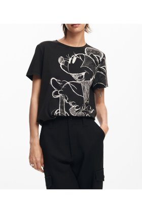 【デシグアル/Desigual】のMICKEYDRAWING Tシャツショートスリーブ 人気、トレンドファッション・服の通販 founy(ファニー) ファッション Fashion レディースファッション WOMEN トップス・カットソー Tops/Tshirt シャツ/ブラウス Shirts/Blouses ロング / Tシャツ T-Shirts おすすめ Recommend ショート Short シンプル Simple スリーブ Sleeve プリント Print 人気 Popularity 半袖 Short Sleeve |ID:prp329100004523468