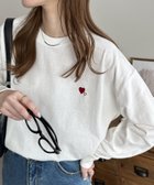 【ディスコート/Discoat】の【新色追加!/WEB限定】ハート刺繍ワンポイントロンT ホワイトその他1|ID: prp329100004523472 ipo3291000000031997943