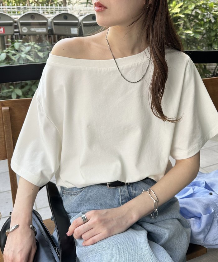 【ディスコート/Discoat】のワンショルプルオーバー インテリア・キッズ・メンズ・レディースファッション・服の通販 founy(ファニー) https://founy.com/ ファッション Fashion レディースファッション WOMEN トップス・カットソー Tops/Tshirt プルオーバー Pullover ショルダー Shoulder シンプル Simple ワンショル One Shoulder |ID: prp329100004523474 ipo3291000000031997960