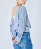 【コーエン/COEN】の【防しわ/マシンウォッシュ】ネップジョーゼットツイストプルオーバー LT.BLUE|ID: prp329100004523482 ipo3291000000031998034