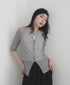 【リアン/Lian】のフロントホールシアーカットトップス 人気、トレンドファッション・服の通販 founy(ファニー) ファッション Fashion レディースファッション Fashion for Women トップス・カットソー Cut & Sew Tops フロント Front, Front Design thumbnail 杢グレー|ID: prp329100004523486 ipo3291000000032781002