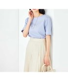【アー ヴェー ヴェー/a.v.v】の【接触冷感/UVカット】大人のきちんとTシャツ ライトブルー|ID: prp329100004523488 ipo3291000000031998100