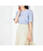 【アー ヴェー ヴェー/a.v.v】の【接触冷感/UVカット】大人のリッチTシャツ ライトブルー|ID: prp329100004523488 ipo3291000000032657914