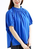 【アールピーエス/rps】のネック スリーブゴム使いTee 人気、トレンドファッション・服の通販 founy(ファニー) ファッション Fashion レディースファッション WOMEN カットソー Cut And Sew ギャザー Gather スリーブ Sleeve 夏 Summer 春 Spring S/S・春夏 Ss・Spring/Summer thumbnail ブルー|ID: prp329100004523493 ipo3291000000031998154