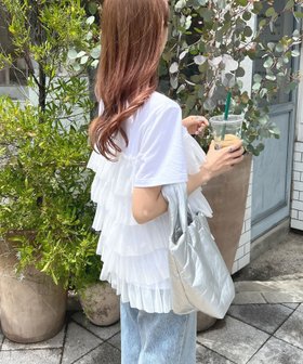 【フューティアランド/futier land】のチュールティアードドッキングTシャツ 人気、トレンドファッション・服の通販 founy(ファニー) ファッション Fashion レディースファッション Fashion for Women トップス・カットソー Cut & Sew Tops シャツ・ブラウス・オフィスカジュアル Elegant Blouses & Button-Ups ロングTシャツ・Tシャツ Longline T-Shirts & Tees おすすめ Recommended / Our Picks カットソー Cut and Sewn Top シンプル Simple, Minimal チュール Tulip, Tulip Motif デニム Denim, Jeans Material トレンド Trend, Trending Now ドッキング Docking, Mixed Material バランス Balance, Style Balance ビスチェ Bustier, Corset Top ベーシック Basic, Essential ボトム Bottoms, Lower Wear リラックス Relax, Relaxed Fit ワイド Wide, Wide Fit 半袖 Short Sleeve, Half Sleeve |ID:prp329100004523498