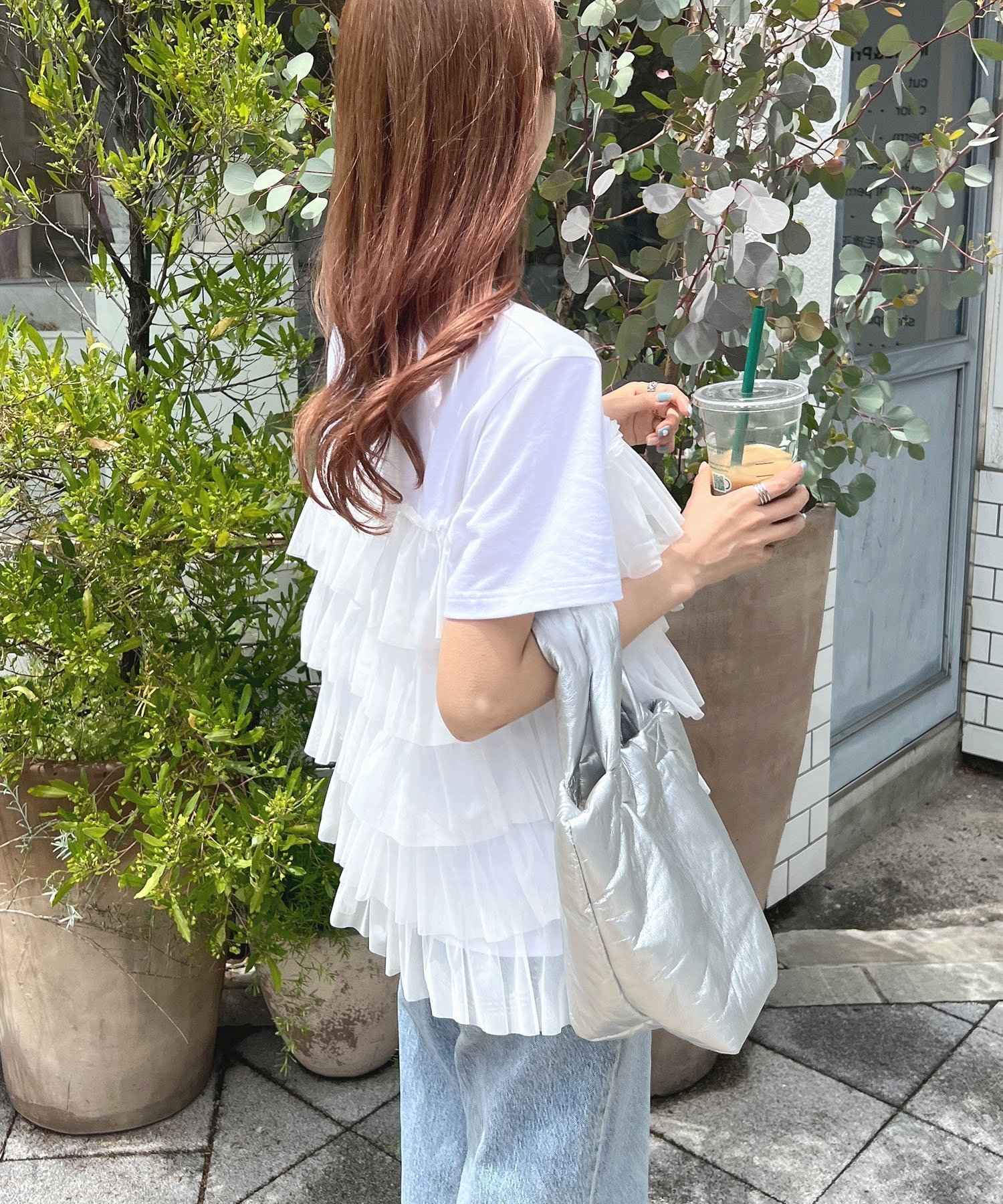 【フューティアランド/futier land】のチュールティアードドッキングTシャツ 人気、トレンドファッション・服の通販 founy(ファニー) 　ファッション　Fashion　レディースファッション　Fashion for Women　トップス・カットソー　Cut & Sew Tops　シャツ・ブラウス・オフィスカジュアル　Elegant Blouses & Button-Ups　ロングTシャツ・Tシャツ　Longline T-Shirts & Tees　おすすめ　Recommended / Our Picks　カットソー　Cut and Sewn Top　シンプル　Simple, Minimal　チュール　Tulip, Tulip Motif　デニム　Denim, Jeans Material　トレンド　Trend, Trending Now　ドッキング　Docking, Mixed Material　バランス　Balance, Style Balance　ビスチェ　Bustier, Corset Top　ベーシック　Basic, Essential　ボトム　Bottoms, Lower Wear　リラックス　Relax, Relaxed Fit　ワイド　Wide, Wide Fit　半袖　Short Sleeve, Half Sleeve　 other-1|ID: prp329100004523498 ipo3291000000033610875