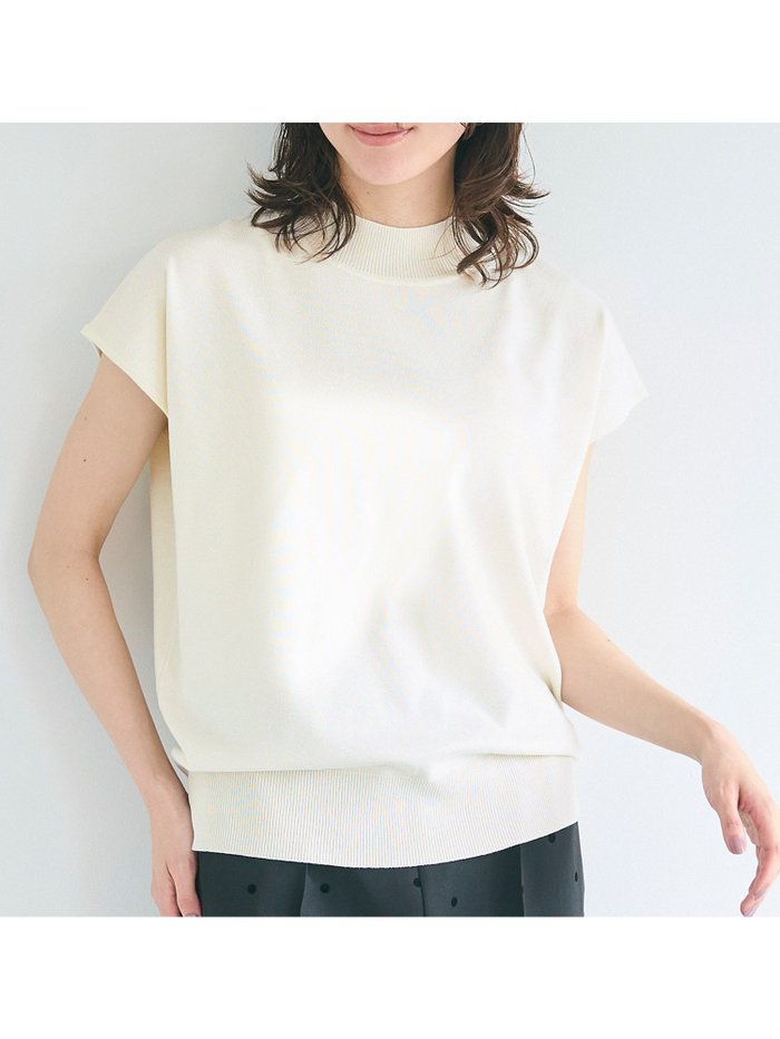 【コカ/COCA】のシャリ感レーヨンハイネックフレンチスリーブニット インテリア・キッズ・メンズ・レディースファッション・服の通販 founy(ファニー) https://founy.com/ ファッション Fashion レディースファッション WOMEN トップス・カットソー Tops/Tshirt ニット Knit Tops おすすめ Recommend シンプル Simple ジャケット Jacket スリーブ Sleeve ハイネック High Neck フィット Fit フレンチ French ポケット Pocket エレガント 上品 Elegant |ID: prp329100004523514 ipo3291000000031998357