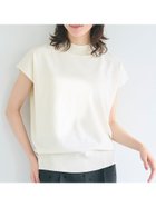 【コカ/COCA】のシャリ感レーヨンハイネックフレンチスリーブニット Ivory|ID: prp329100004523514 ipo3291000000031998358