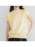 【コカ/COCA】のシャリ感レーヨンハイネックフレンチスリーブニット Yellow|ID: prp329100004523514 ipo3291000000031998360