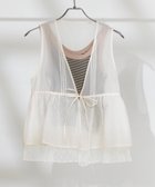 【フリークスストア/FREAK'S STORE】のオーガンジー レースレイヤードベスト オフホワイト|ID: prp329100004523520 ipo3291000000031998430