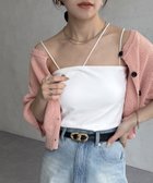 【ゼヴォン/Thevon】のアシメストラップカップ付きキャミ 人気、トレンドファッション・服の通販 founy(ファニー) ファッション Fashion レディースファッション WOMEN トップス・カットソー Tops/Tshirt キャミソール / ノースリーブ No Sleeves 2025年 2025 2025春夏・S/S Ss,Spring/Summer,2025 インナー Inner カットソー Cut And Sew キャミ Cami キャミソール Camisole デニム Denim ラップ Wrap リラックス Relax 夏 Summer 定番 Standard 春 Spring thumbnail オフホワイト|ID: prp329100004523522 ipo3291000000031998438