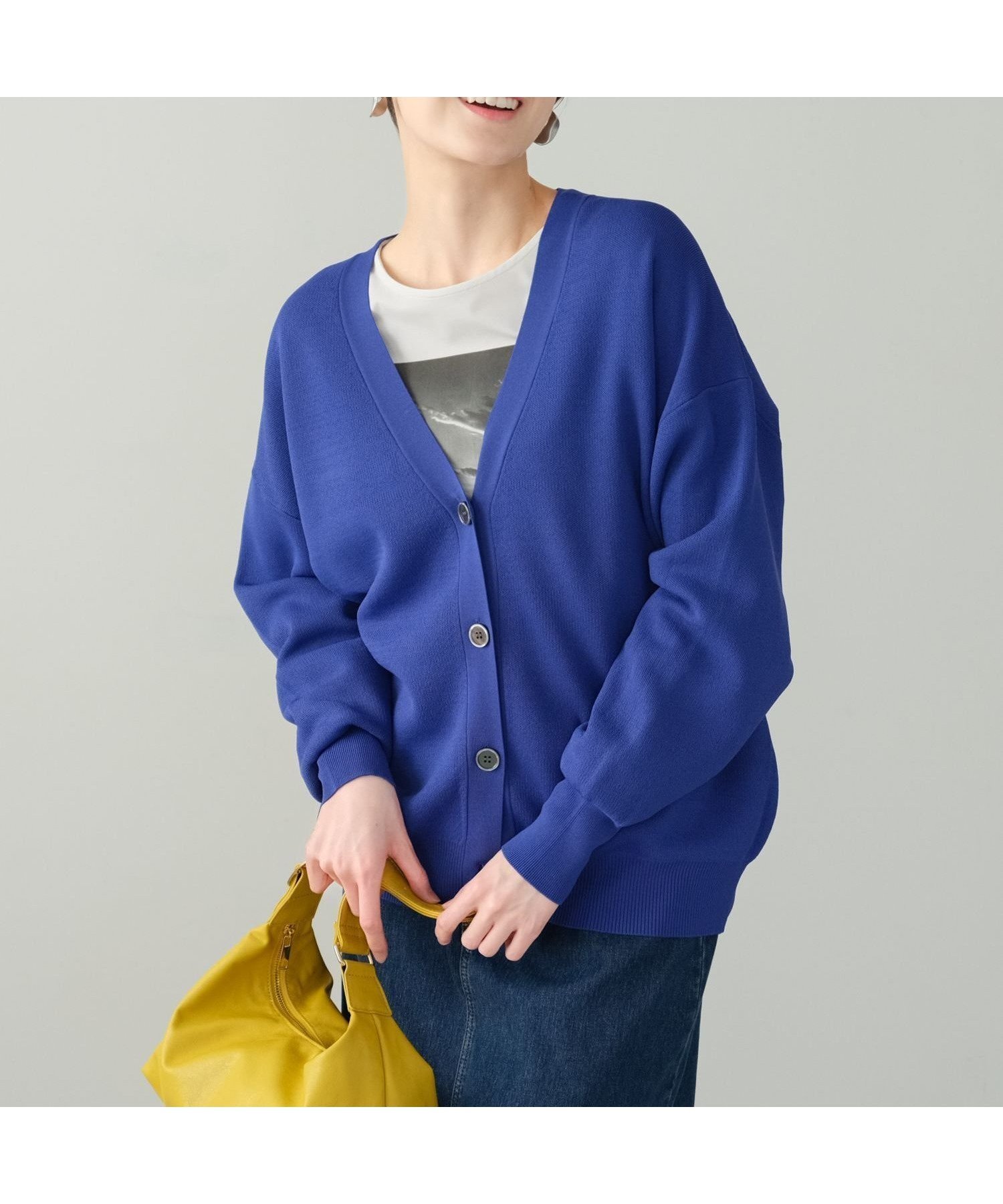 【エルーラ/Elura】のサラサラタッチカーディガン/291204 インテリア・キッズ・メンズ・レディースファッション・服の通販 founy(ファニー) 　ファッション　Fashion　レディースファッション　WOMEN　トップス・カットソー　Tops/Tshirt　カーディガン　Cardigans　おすすめ　Recommend　カーディガン　Cardigan　シンプル　Simple　ジャケット　Jacket　デニム　Denim　バランス　Balance　ロング　Long　ワイド　Wide　人気　Popularity　夏　Summer　春　Spring　楽ちん　Easy　羽織　Haori　ブルー85|ID: prp329100004523529 ipo3291000000031998491