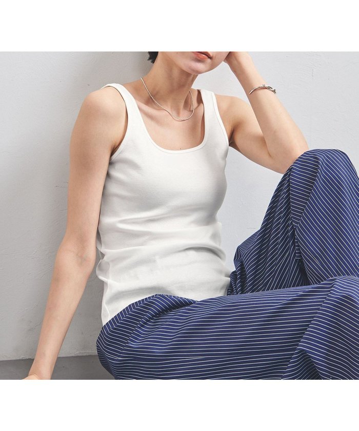 【ユナイテッドアローズ/UNITED ARROWS】のコットン スクエア タンクトップ インテリア・キッズ・メンズ・レディースファッション・服の通販 founy(ファニー) https://founy.com/ ファッション Fashion レディースファッション WOMEN インナー Inner シンプル Simple スクエア Square タンク Tank デコルテ Decolletage フィット Fit |ID: prp329100004523538 ipo3291000000031998526