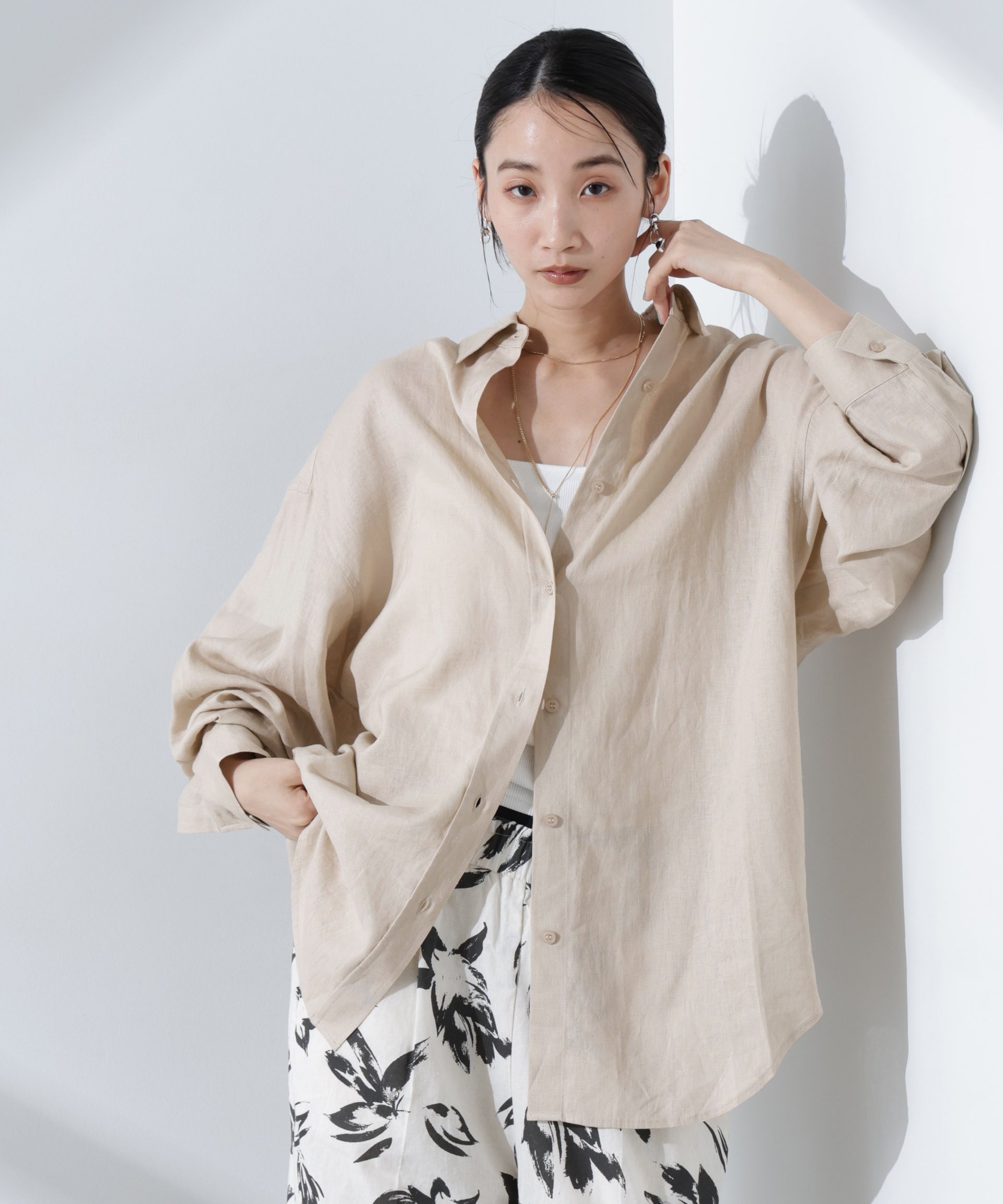 【ナノ ユニバース/nano universe】のAnti Smell Linen ベーシックワイドシャツ 人気、トレンドファッション・服の通販 founy(ファニー) 　ファッション　Fashion　レディースファッション　WOMEN　トップス・カットソー　Tops/Tshirt　シャツ/ブラウス　Shirts/Blouses　ウォッシャブル　Washable　エレガント 上品　Elegant　抗菌　Antibacterial　デニム　Denim　ポケット　Pocket　リラックス　Relax　ワイド　Wide　おすすめ　Recommend　ビジネス 仕事 通勤　Business　2025年　2025　2025春夏・S/S　Ss,Spring/Summer,2025　 other-1|ID: prp329100004523540 ipo3291000000031998561
