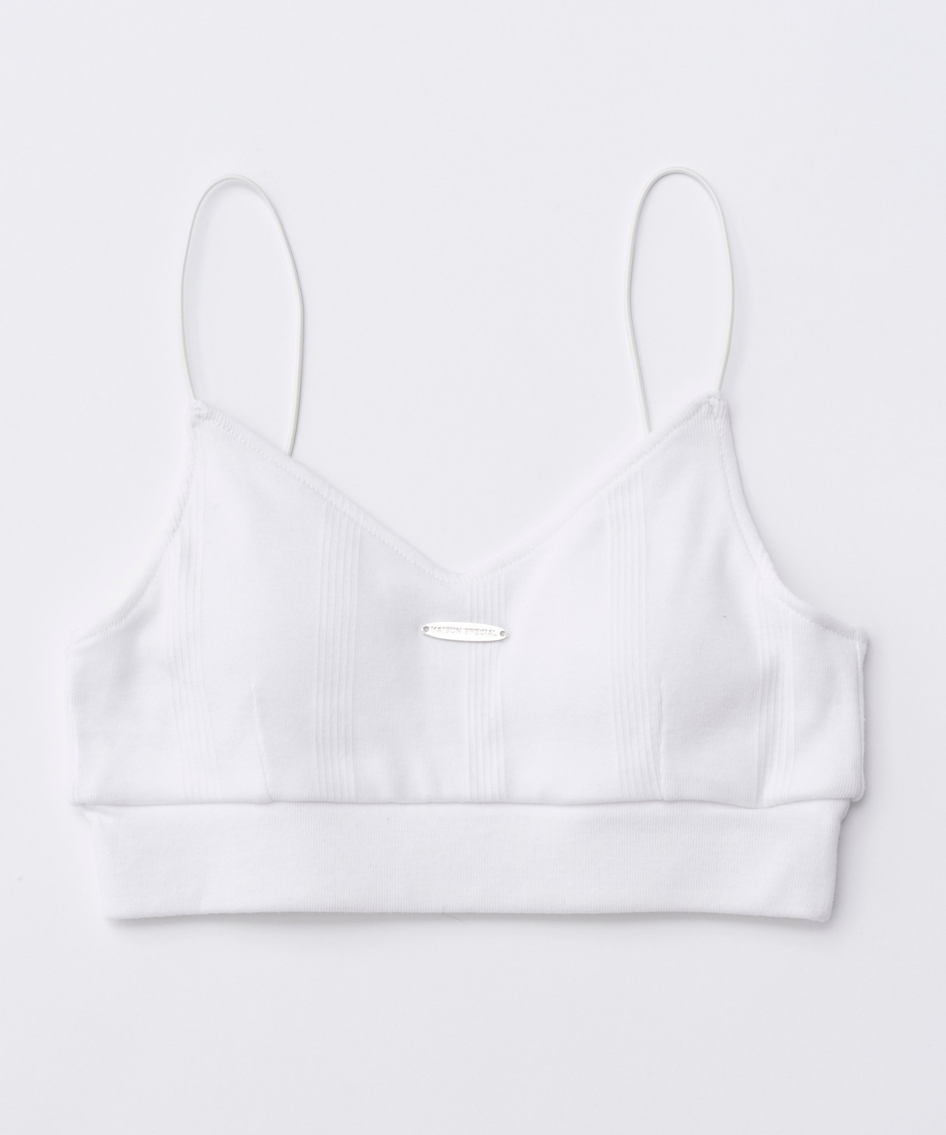 【メゾンスペシャル/MAISON SPECIAL】のMiller Collaboration Bra Top インテリア・キッズ・メンズ・レディースファッション・服の通販 founy(ファニー) 　ファッション　Fashion　レディースファッション　WOMEN　ワンピース　Dress　インナー　Inner　プレート　Plate　WHT|ID: prp329100004523545 ipo3291000000031998590