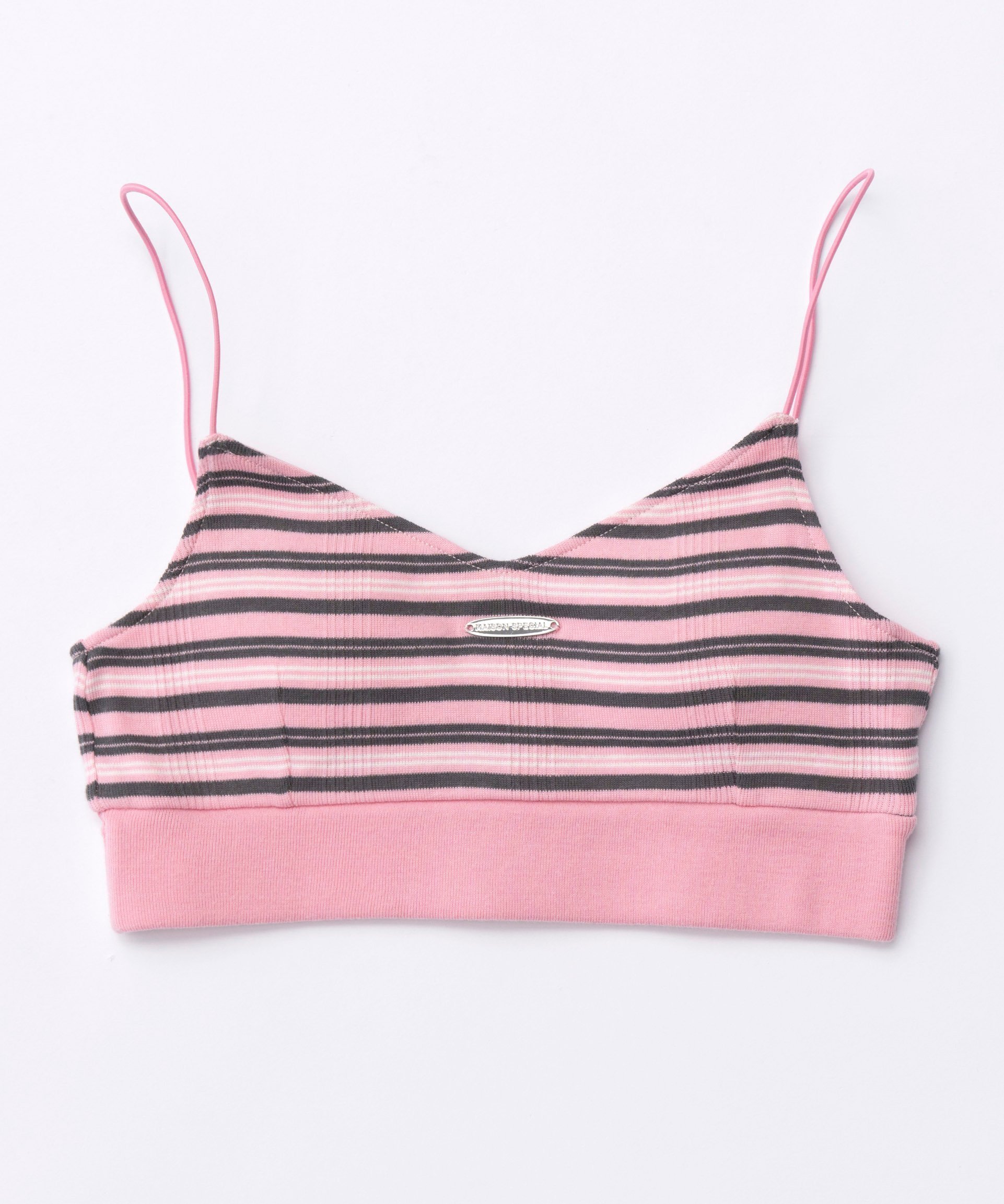【メゾンスペシャル/MAISON SPECIAL】のMiller Collaboration Bra Top インテリア・キッズ・メンズ・レディースファッション・服の通販 founy(ファニー) 　ファッション　Fashion　レディースファッション　WOMEN　ワンピース　Dress　インナー　Inner　プレート　Plate　PNK|ID: prp329100004523545 ipo3291000000031998591