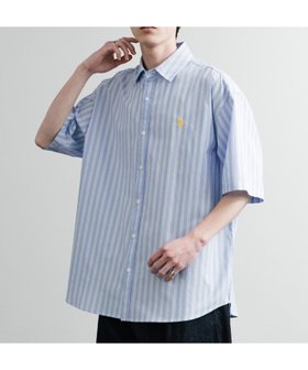 【ロッキーモンロー/Rocky Monroe】の【U.S. POLO ASSN./ユーエスポロアッスン】オーバーサイズ半袖シャツ 人気、トレンドファッション・服の通販 founy(ファニー) ファッション Fashion レディースファッション WOMEN トップス・カットソー Tops/Tshirt シャツ/ブラウス Shirts/Blouses カットソー Cut And Sew ショルダー Shoulder シンプル Simple ストライプ Stripe チェック Check ドロップ Drop バランス Balance ブロード Broad 半袖 Short Sleeve メンズ Mens 無地 Plain Color リラックス Relax ロング Long ワイド Wide 再入荷 Restock/Back In Stock/Re Arrival おすすめ Recommend |ID:prp329100004523547