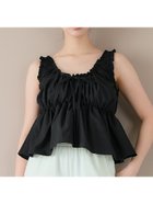 【コカ/COCA】のドットギャザーブラウス Black|ID: prp329100004523551 ipo3291000000031998647