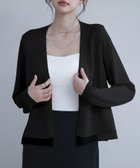 【セゾンドパピヨン/SAISON DE PAPILLON】のシアー裾サマーニットカーディガン 人気、トレンドファッション・服の通販 founy(ファニー) ファッション Fashion レディースファッション WOMEN トップス・カットソー Tops/Tshirt ニット Knit Tops カーディガン Cardigans インナー Inner カットソー Cut And Sew カーディガン Cardigan サマー Summer シアー Sheer シンプル Simple フロント Front ボレロ Bolero 夏 Summer 春 Spring S/S・春夏 Ss・Spring/Summer 透かし Watermark 長袖 Long Sleeve thumbnail ブラック|ID: prp329100004523552 ipo3291000000031998654