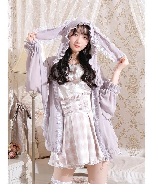 【その他のブランド/Other】のうさ耳リボンシアーブルゾン インテリア・キッズ・メンズ・レディースファッション・服の通販 founy(ファニー) https://founy.com/ ファッション Fashion レディースファッション Fashion for Women アウター Coat / Outerwear Collection ブルゾンジャケット・スポーティアウター Blouson Jackets ガーリー Girly, Feminine Style チャーム Charm, Pendant ブルゾン Blouson, Bomber Jacket リボン Ribbon, Bow レース Lace, Lace Fabric |ID: prp329100004524220 ipo3291000000032748197