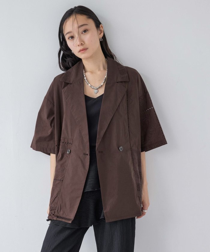 【ジーナシス/JEANASiS】のパッチワークレースWジャケット インテリア・キッズ・メンズ・レディースファッション・服の通販 founy(ファニー) https://founy.com/ ファッション Fashion レディースファッション Fashion for Women アウター Coat / Outerwear Collection レディースジャケット・軽アウター Jackets おすすめ Recommended / Our Picks ジャケット Jacket, Outerwear セットアップ Set-Up, Coordinated Outfit ダブル Double, Double-Breasted デニム Denim, Jeans Material トレンド Trend, Trending Now パッチワーク Patchwork, Mixed Fabric ボトム Bottoms, Lower Wear レース Lace, Lace Fabric 羽織 Haori, Light Jacket |ID: prp329100004524250 ipo3291000000032571163