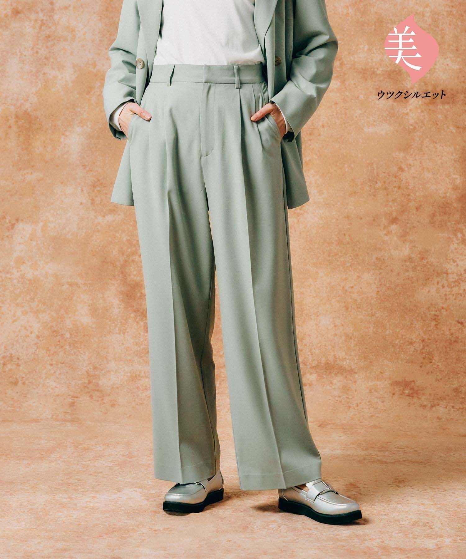【グローバルワーク/GLOBAL WORK】のウツクシルエットワイドパンツ/133599 人気、トレンドファッション・服の通販 founy(ファニー) 　ファッション　Fashion　レディースファッション　WOMEN　パンツ　Pants　ギャザー　Gather　ジャケット　Jacket　ストレッチ　Stretch　センター　Center　ダブル　Double　定番　Standard　フレア　Flare　ワイド　Wide　セレモニー　Ceremony　 other-1|ID: prp329100004524251 ipo3291000000032002459