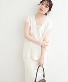 【ナチュラルクチュール/natural couture】の【WEB限定】総針Vネックベスト+キャミSET 人気、トレンドファッション・服の通販 founy(ファニー) ファッション Fashion レディースファッション WOMEN アウター Coat Outerwear トップス・カットソー Tops/Tshirt キャミソール / ノースリーブ No Sleeves ベスト/ジレ Gilets/Vests Vネック V-Neck ウォッシャブル Washable キャミ Cami シンプル Simple 定番 Standard ベスト Vest ボトム Bottom 夏 Summer 2025年 2025 2025春夏・S/S Ss,Spring/Summer,2025 thumbnail オフホワイト|ID: prp329100004524254 ipo3291000000032002480