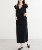【ナチュラルクチュール/natural couture】の【WEB限定】総針Vネックベスト+キャミSET 人気、トレンドファッション・服の通販 founy(ファニー) ファッション Fashion レディースファッション WOMEN アウター Coat Outerwear トップス・カットソー Tops/Tshirt キャミソール / ノースリーブ No Sleeves ベスト/ジレ Gilets/Vests Vネック V-Neck ウォッシャブル Washable キャミ Cami シンプル Simple 定番 Standard ベスト Vest ボトム Bottom 夏 Summer 2025年 2025 2025春夏・S/S Ss,Spring/Summer,2025 thumbnail ブラック|ID: prp329100004524254 ipo3291000000032002481