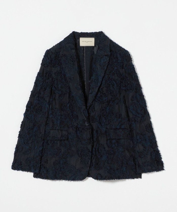 【ユナイテッドアローズ/UNITED ARROWS】のペイズリー カットジャガード テーラードジャケット インテリア・キッズ・メンズ・レディースファッション・服の通販 founy(ファニー) https://founy.com/ ファッション Fashion レディースファッション WOMEN アウター Coat Outerwear ジャケット Jackets テーラードジャケット Tailored Jackets おすすめ Recommend インナー Inner カットジャガード Cut Jacquard カットソー Cut And Sew カーディガン Cardigan キュプラ Cupra シンプル Simple ジャケット Jacket ストレート Straight セットアップ Set Up ペイズリー Paisley エレガント 上品 Elegant |ID: prp329100004524255 ipo3291000000032002482