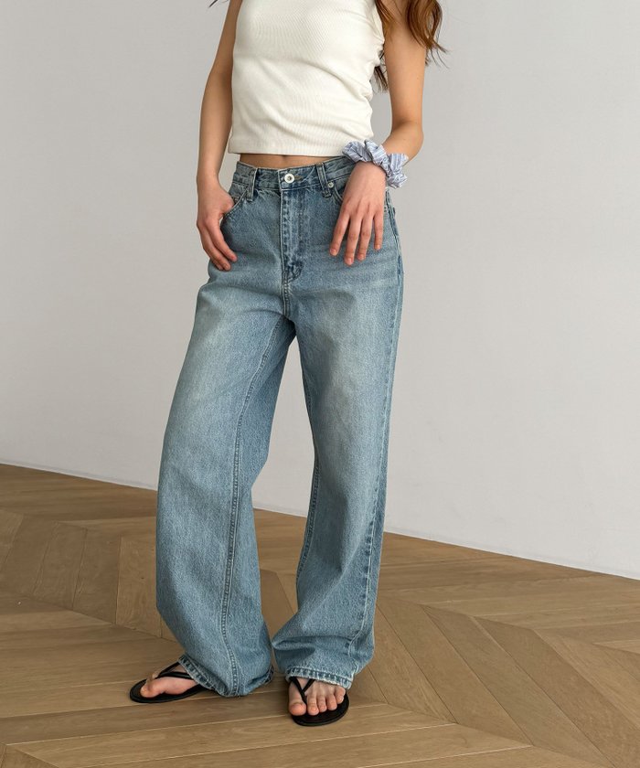 【キャナルジーン/CANAL JEAN】のEl mar ローウエストストレートデニムパンツ インテリア・キッズ・メンズ・レディースファッション・服の通販 founy(ファニー) https://founy.com/ ファッション Fashion レディースファッション WOMEN パンツ Pants デニムパンツ Denim Pants ストレッチ Stretch ストレート Straight タンク Tank デニム Denim ポケット Pocket |ID: prp329100004524258 ipo3291000000032002493
