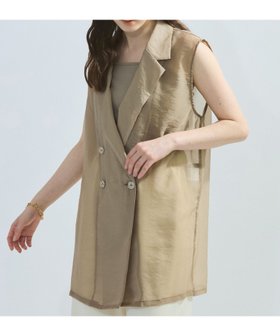 【ケティ/Ketty】のシャンブレーシアーノースリジャケット≪手洗い可能≫ 人気、トレンドファッション・服の通販 founy(ファニー) ファッション Fashion レディースファッション WOMEN アウター Coat Outerwear ジャケット Jackets シアー Sheer シャンブレー Chambray ジーンズ Jeans スカーフ Scarf ダウン Down ドレス Dress フォルム Form ポケット Pocket おすすめ Recommend 夏 Summer |ID:prp329100004524262