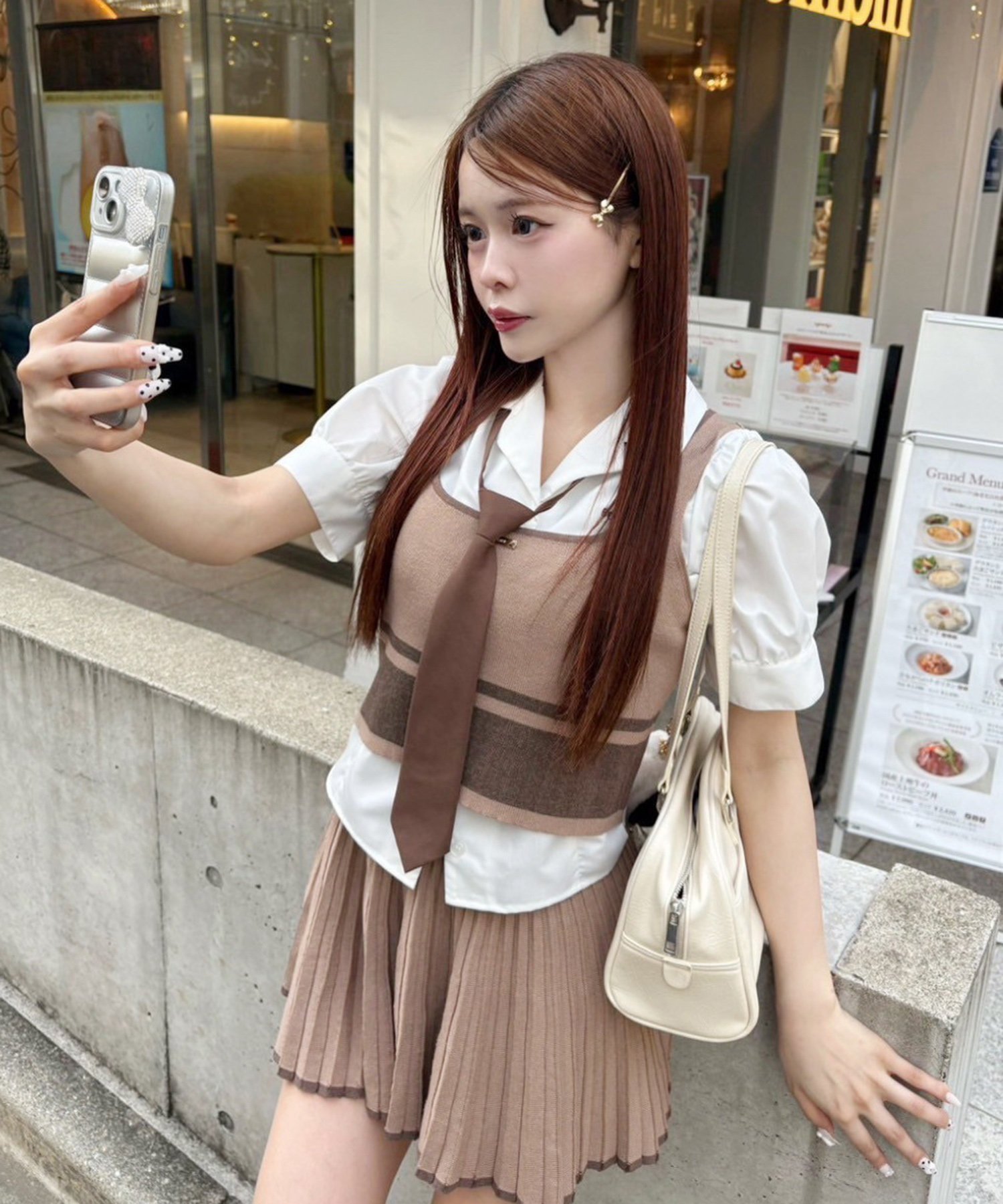 【ナイスクラップ/NICE CLAUP】のニットミニセットアップ インテリア・キッズ・メンズ・レディースファッション・服の通販 founy(ファニー) 　ファッション　Fashion　レディースファッション　Ladies' Fashion Online　トップス・カットソー　Tops/Tshirt　ニット　Knit Tops　2025年　2025　2025春夏・S/S　Ss,Spring/Summer,2025　おすすめ　Recommend　ガーリー　Girly　シンプル　Simple　ダウン　Down　デニム　Denim　トレンド　Trend　バランス　Balance　パーカー　Hoodie　プリーツ　Pleats　ベスト　Vest　ミニスカート　Mini Skirt　夏　Summer　モカ|ID: prp329100004524272 ipo3291000000032665026