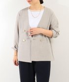 【ノーリーズ/NOLLEY'S】のサップノーカラージャケット グレイッシュベージュ|ID: prp329100004524279 ipo3291000000032628586