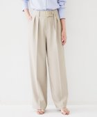 【アンタイトル/UNTITLED】のベルト付き2タックパンツ 人気、トレンドファッション・服の通販 founy(ファニー) ファッション Fashion レディースファッション WOMEN パンツ Pants ベルト Belts おすすめ Recommend ツイル Twill ポケット Pocket 軽量 Lightweight thumbnail グレージュ|ID: prp329100004524285 ipo3291000000032002598