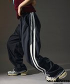 【フリークスストア/FREAK'S STORE】のMR HEARTS ミスターハーツ WIDE SILHOUETTE SIDE LINE NYLON CURVED PANTS 【限定展開】 24SS チャコールグレー|ID: prp329100004524291 ipo3291000000032002618
