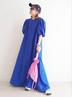 【コーナーズ/CORNERS】のCORNERS by yui ボリュームスリーブバックリボンワンピース 人気、トレンドファッション・服の通販 founy(ファニー) ファッション Fashion レディースファッション WOMEN ワンピース Dress 2022年 2022 2022 春夏 S/S Ss,Spring/Summer,2022 コラボ Collaboration リボン Ribbon |ID:prp329100004524292