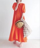 【コーナーズ/CORNERS】のCORNERS by yui ボリュームスリーブバックリボンワンピース 人気、トレンドファッション・服の通販 founy(ファニー) ファッション Fashion レディースファッション WOMEN ワンピース Dress 2022年 2022 2022 春夏 S/S Ss,Spring/Summer,2022 コラボ Collaboration リボン Ribbon thumbnail オレンジ|ID: prp329100004524292 ipo3291000000032002629