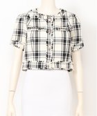【リップサービス/LIP SERVICE】のLIP SERVICE/サマーツイードハーフジャケット 人気、トレンドファッション・服の通販 founy(ファニー) ファッション Fashion レディースファッション WOMEN アウター Coat Outerwear ジャケット Jackets インナー Inner クロップド Cropped コンパクト Compact サマー Summer シルバー Silver ジャケット Jacket スリーブ Sleeve ダウン Down チェック Check ツイード Tweed デニム Denim ハーフ Half ミックス Mix おすすめ Recommend thumbnail ミックス1|ID: prp329100004524308 ipo3291000000032002690