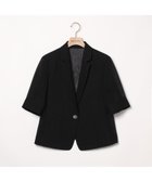 【スキャパ/SCAPA】のスパンカラミ半袖テーラージャケット 人気、トレンドファッション・服の通販 founy(ファニー) ファッション Fashion レディースファッション WOMEN アウター Coat Outerwear ジャケット Jackets ジャケット Jacket 半袖 Short Sleeve 夏 Summer thumbnail ブラック|ID: prp329100004524311 ipo3291000000032002702