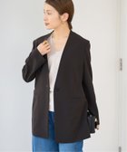 【イエナ/IENA】のドライトロ ノーカラージャケット グレー|ID: prp329100004524336 ipo3291000000032002792