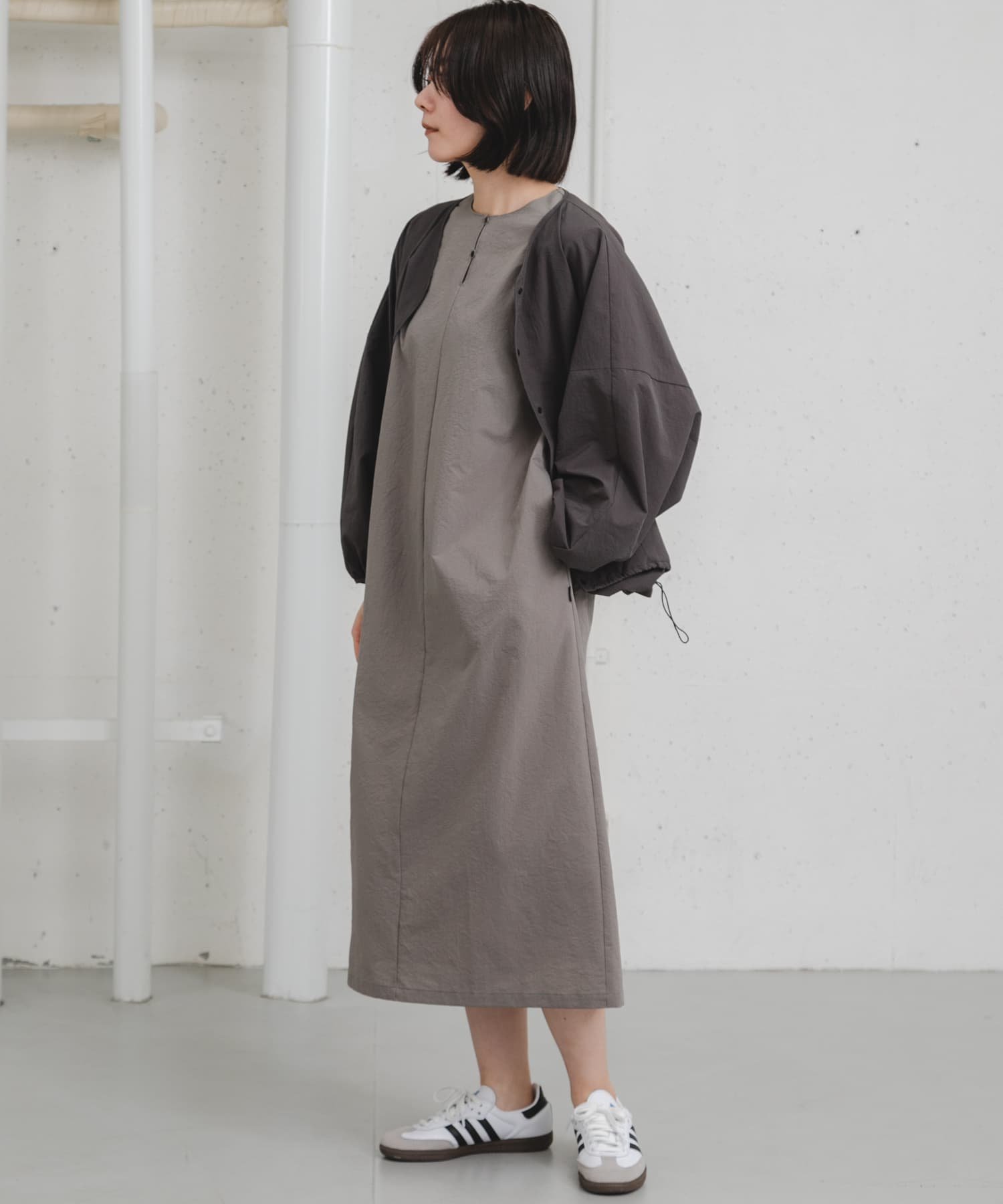 【アーバンリサーチ ドアーズ/URBAN RESEARCH DOORS】の『吸水速乾/軽量』DotAir ONEPIECE インテリア・キッズ・メンズ・レディースファッション・服の通販 founy(ファニー) 　ファッション　Fashion　レディースファッション　WOMEN　2025年　2025　2025春夏・S/S　Ss,Spring/Summer,2025　スピンドル　Spindle　プリント　Print　ループ　Loop　吸水　Water Absorption　夏　Summer　S/S・春夏　Ss・Spring/Summer　軽量　Lightweight　グレー|ID: prp329100004524350 ipo3291000000032057044